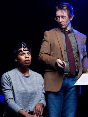  (l-r) Tamiko Robinson Steele and David Ian Lee in the SMART PEOPLE at The Rep.