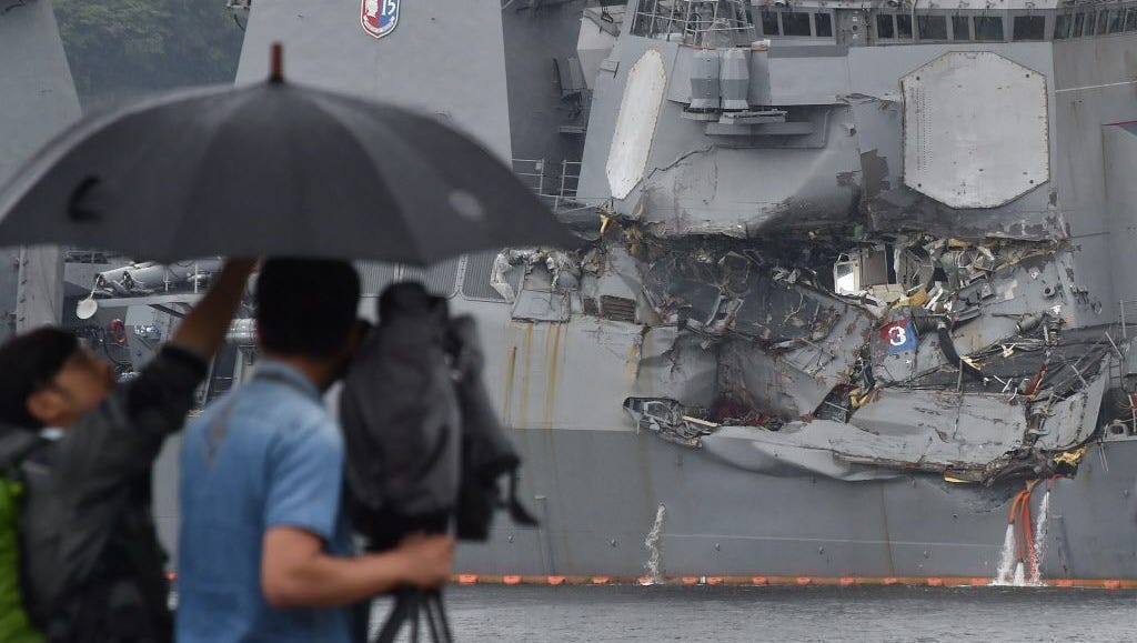 USS Fitzgerald Navy halts search for missing sailors after bodies found