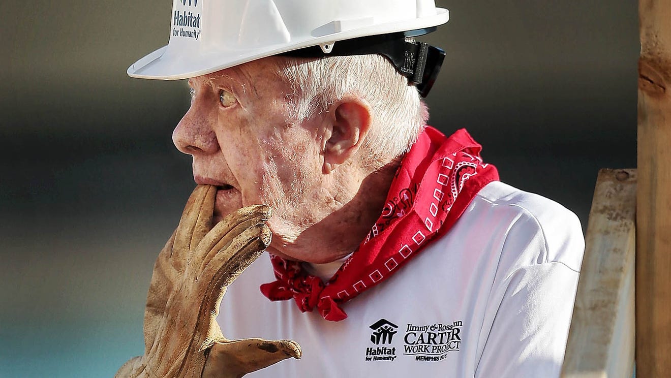 Jimmy Carter in Nashville Expresident builds Habitat for Humanity homes