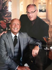 Todd Vesely, left, and Joel Busch in April 2018.