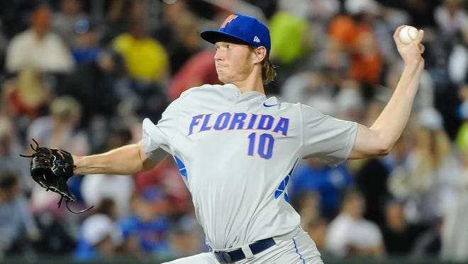 Florida lefty A.J. Puk is projected by many to go No. 1 overall in June's MLB draft.
