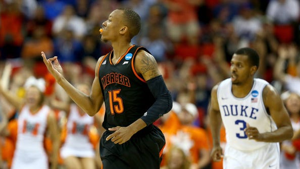 Former Pike guard Anthony White Jr. helped Mercer to an NCAA Tournament win over Duke.