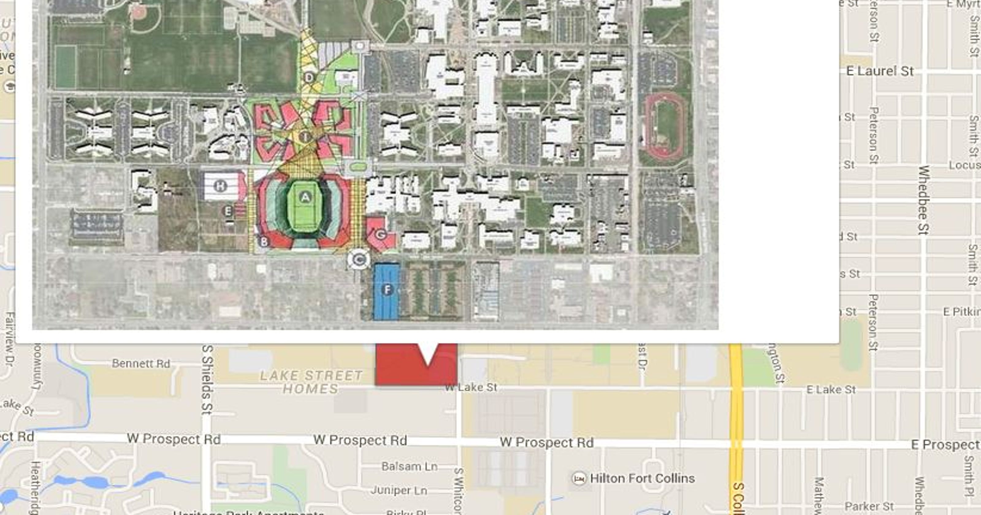 CSU Fort Collins Campus Map