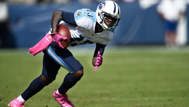 Wide receiver Kendall Wright leads the Titans in targets, receptions and receiving yards through four games.
