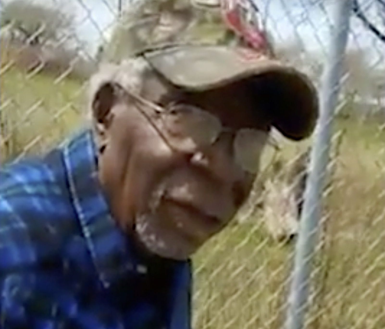 This April 16, 2017, frame from video posted on Facebook shows Robert Godwin Sr. in Cleveland moments before being fatally shot. T