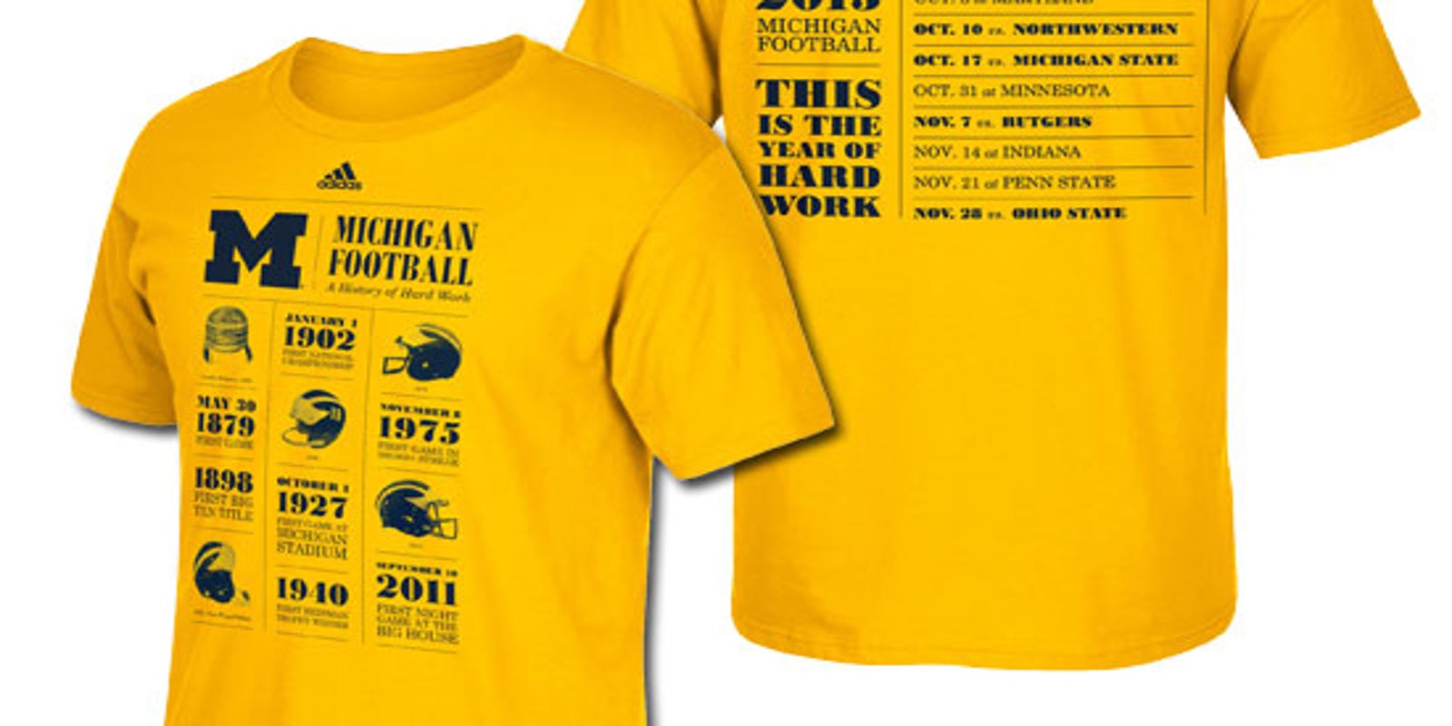 Shirt For Jim Harbaugh S Michigan Football Debut All About Firsts