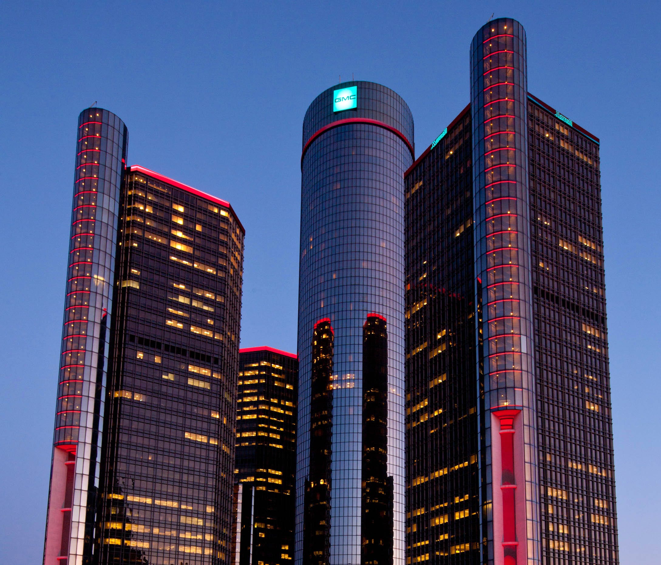 General Motors headquarters in the Renaissance Center in Detroit