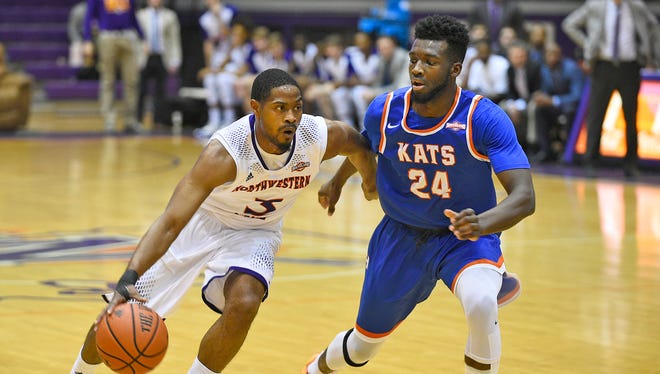 Devonte Hall and the Northwestern State Demons visit Southeastern Louisiana on Monday night.