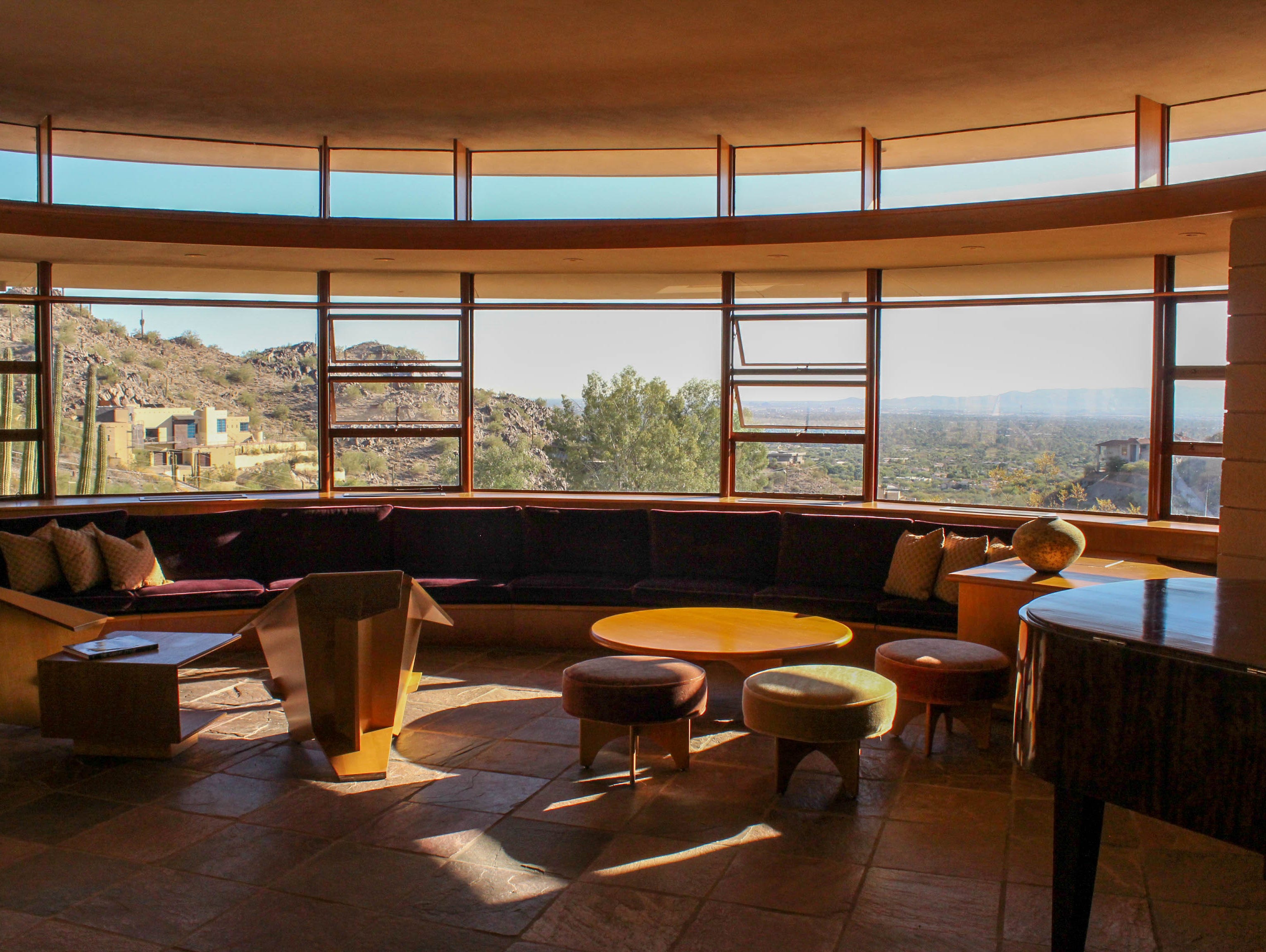 The last home designed by Frank Lloyd Wright, the 