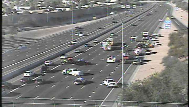 A single vehicle rollover accident on westbound US 60 and Sossaman in Mesa caused closure and delays on Thursday morning.