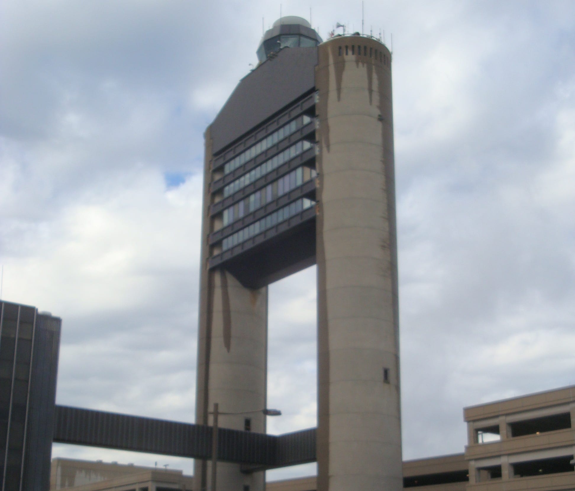 The control tower at Boston Logan International Airport on Oct. 10, 2009.