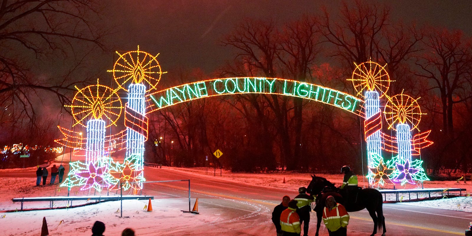 Hines Drive lights up for the holidays
