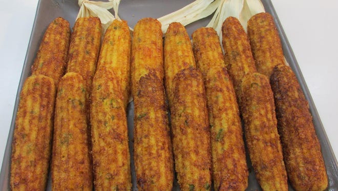 Cheddar Jalapeno Corn Sticks from Sweet Basil Cooking School.