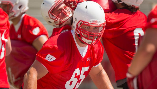 Wisconsin's Ryan Ramczyk will anchor the offensive line at left tackle.