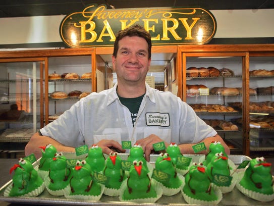 Jim Sweeney  owner of Sweeney's Bakery offers up some