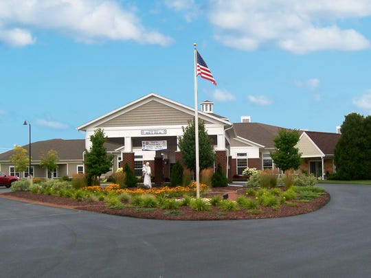 Main entrance to Felician Village in Manitowoc, pictured