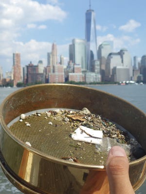 A new report shows significant levels of plastic pollution in the New York-New Jersey harbor.
