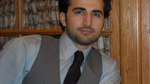 This undated photo released by the Michigan family of Amir Hekmati via FreeAmir.org shows the former U.S. Marine, whoâ??s now being held in a prison in Iran on accusations of spying for the CIA. The U.S. State Department denies the allegations. It said in a statement Wednesday, Aug. 29, 2012, that Hekmati has been unfairly imprisoned since his arrest one year ago and was denied a fair and open trial. It also said it fears for the state of his health. (AP Photo/Hekmati family via FreeAmir.org)