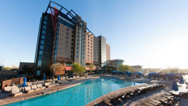 The pool area at Wild Horse Pass Hotel & Casino on the Gila River Reservation near Chandler.