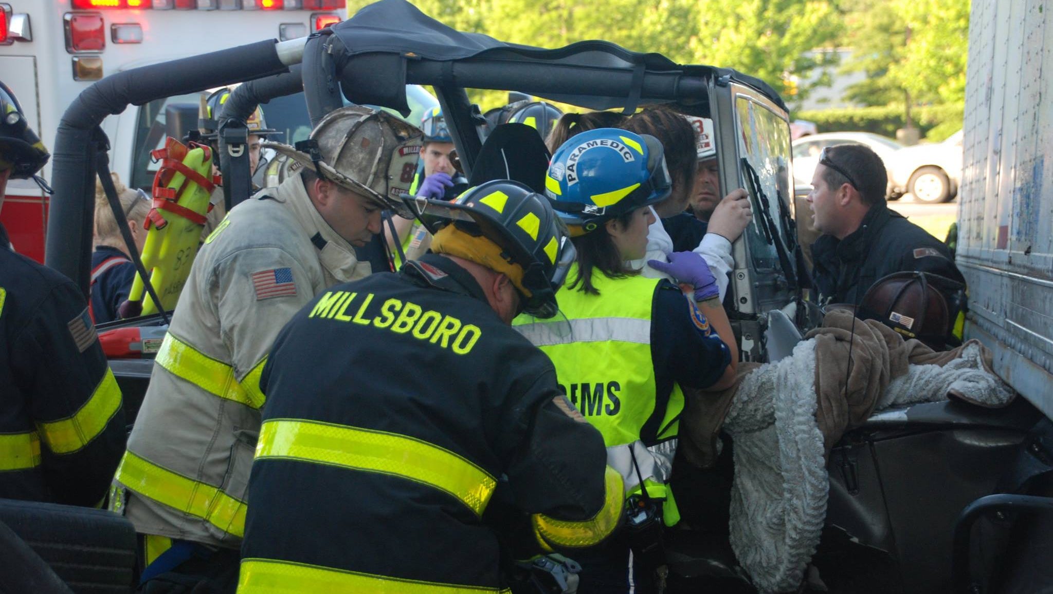 Jeep Crashes Into Parked Semi Trailer In Millsboro