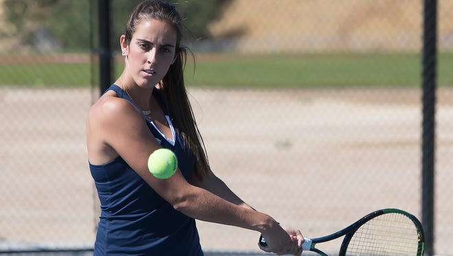 Claudia Herrero will play in college tennis' national tournament starting Thursday.
