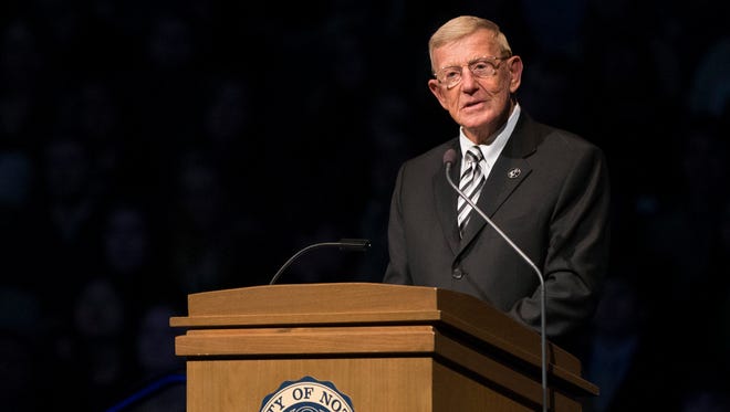Lou Holtz will speak at Lake Area Technical Institute on Sept. 27.