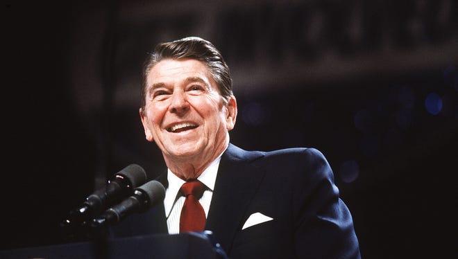 Former president Ronald Reagan.