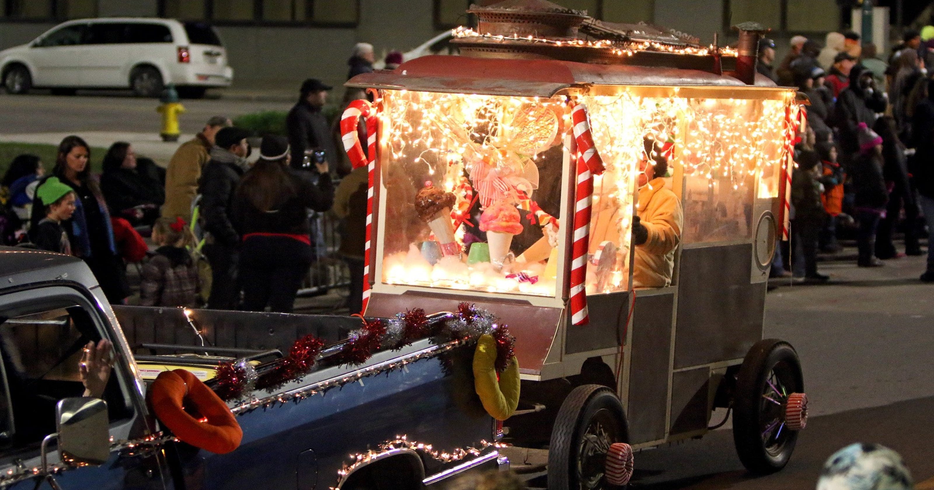 2018 City Lights Parade downtown Wichita Falls