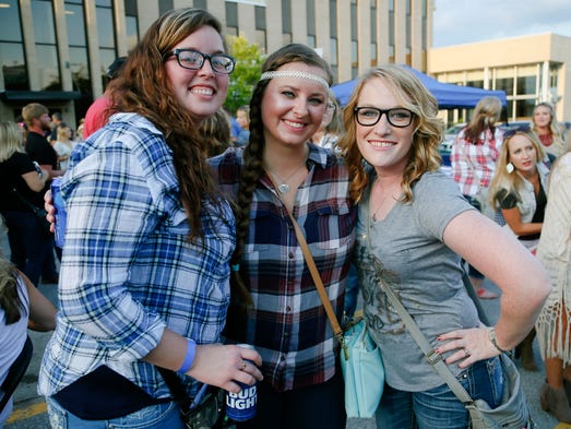 Amanda McNeese, 28, Sarah Smith, 29, and Amber Meyer,
