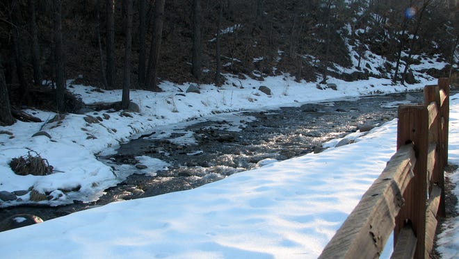 The flow on the Rio Ruidoso in February was healthy.