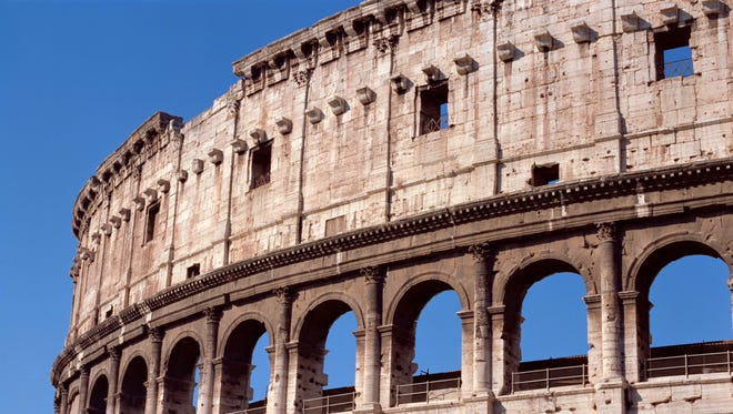 How did Romans know where to sit when they went to the Colosseum to watch their favorite gladiators?