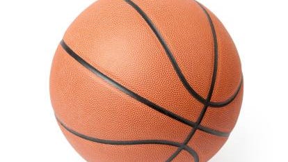 Basketball isolated on a white background. Clipping path included.