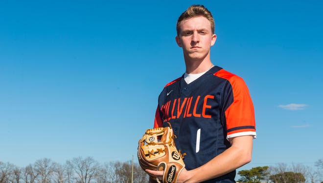 Millville senior Hunter Sibley will wear No. 1, Mike Trout's former number, for the Thunderbolts this spring.