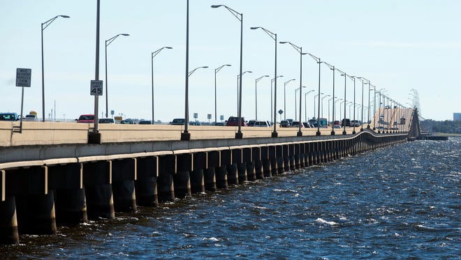 Pensacola Bay Bridge Feb. 9, 2016