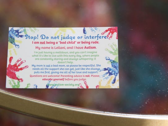 Geanna Mohamed had this card made for her daughter