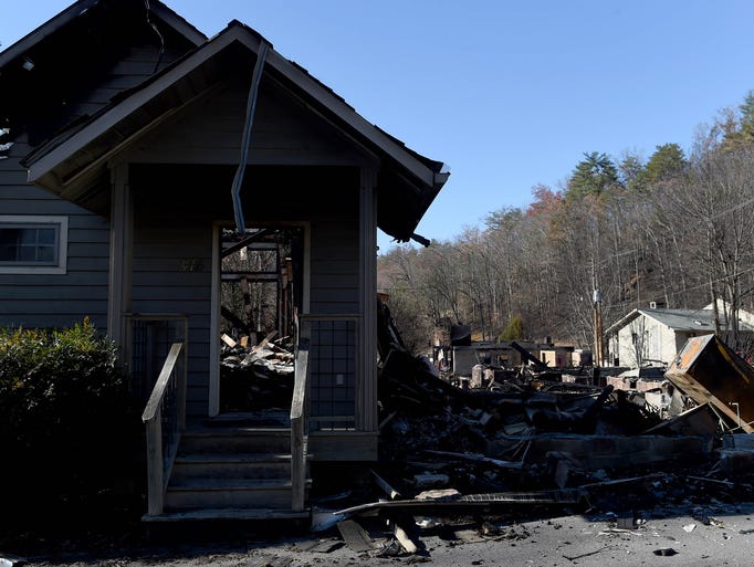 Photos: Aftermath of Gatlinburg wildfires