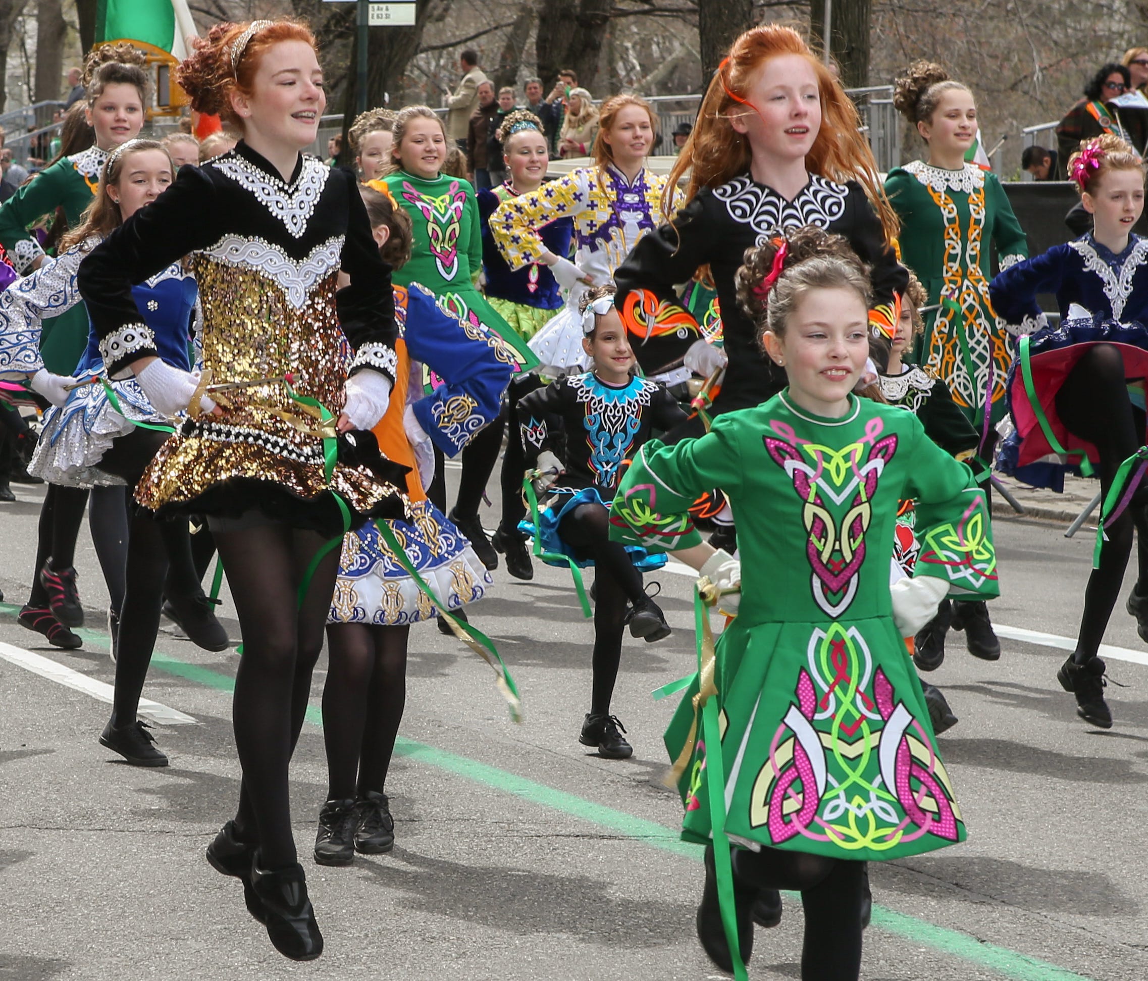 Irish dancers at the 2016 NYC St. PatrickGÇÖs Day Parade_credit Dominick Totino_nycstpatricksparade.org