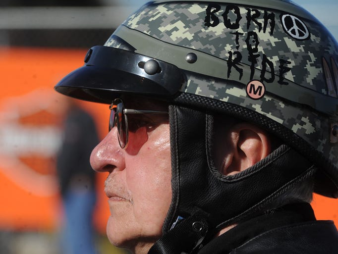 John Arnold, 62, of Manchester Township, waits on line