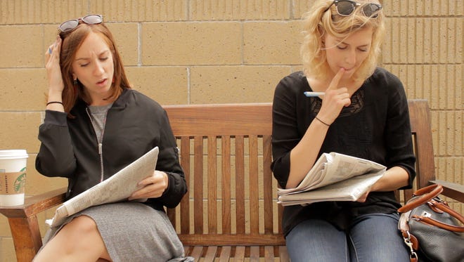 Annie Gumbert and Erin Shively are featured in "The Bus Stop," a movie that will be part of the Sundial Film Festival.