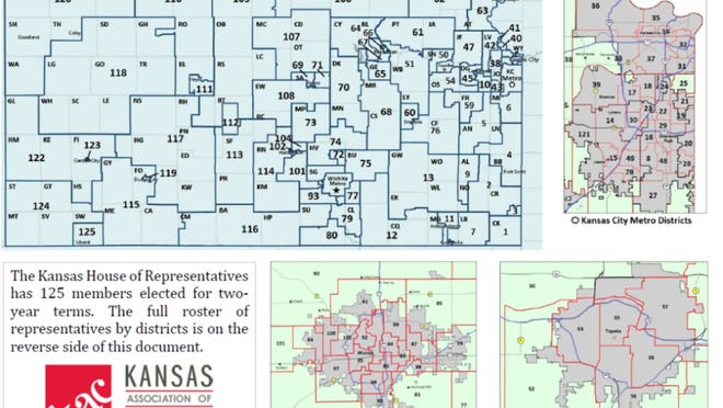 At Stake This Election Drawing Kansas District Maps Kansas House Of Representatives Districts Map