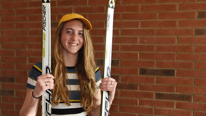 Jordan Nagel, 16, a junior at New Paltz High School and a member of the school's skiing team. 