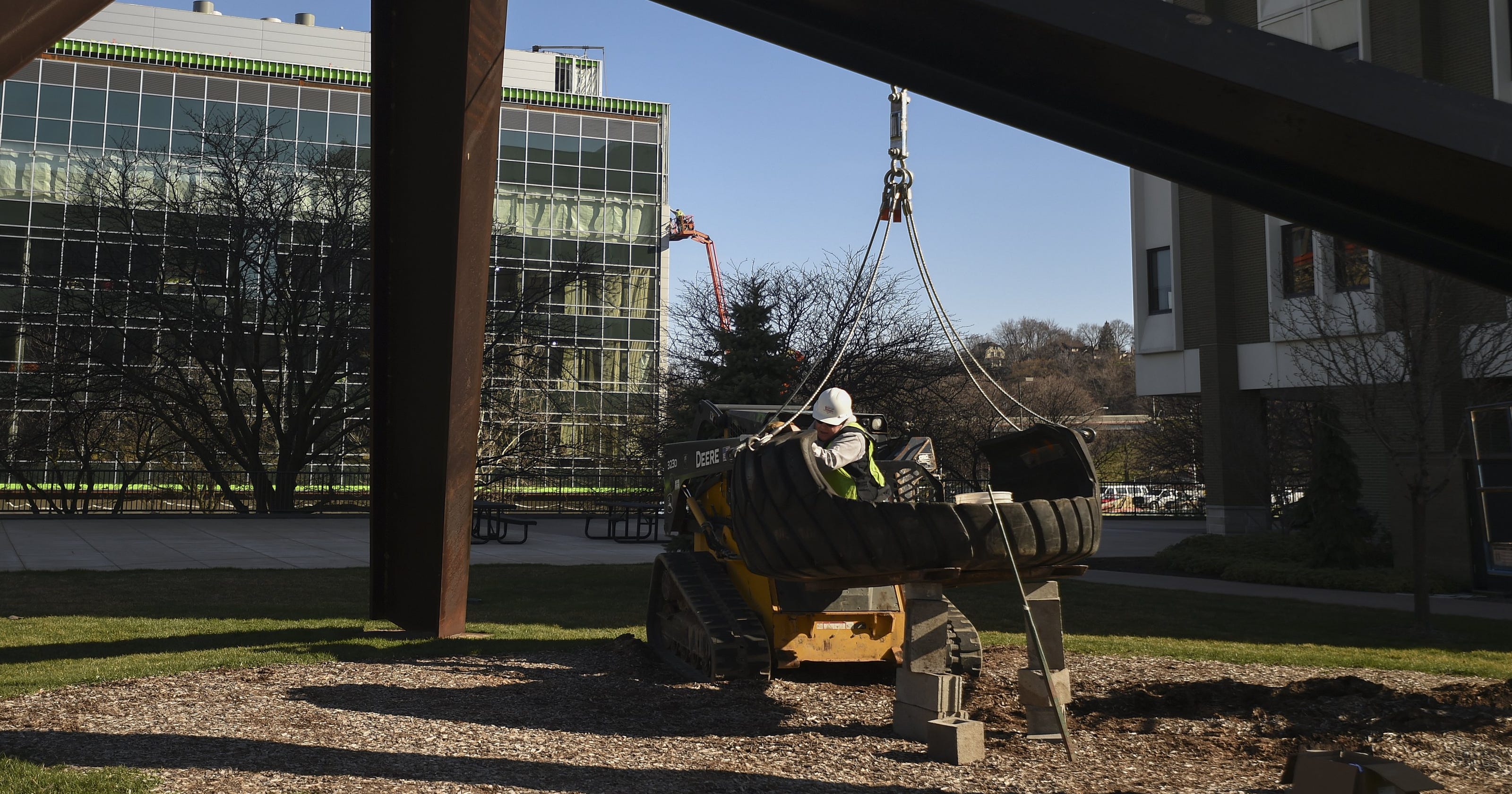 Big Tire Swing Back In Downtown Grand Rapids