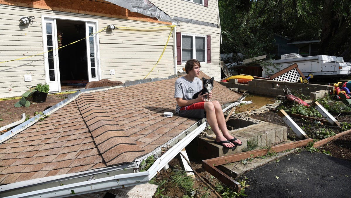Tornado Throws Boats Into Yards On Kent Island