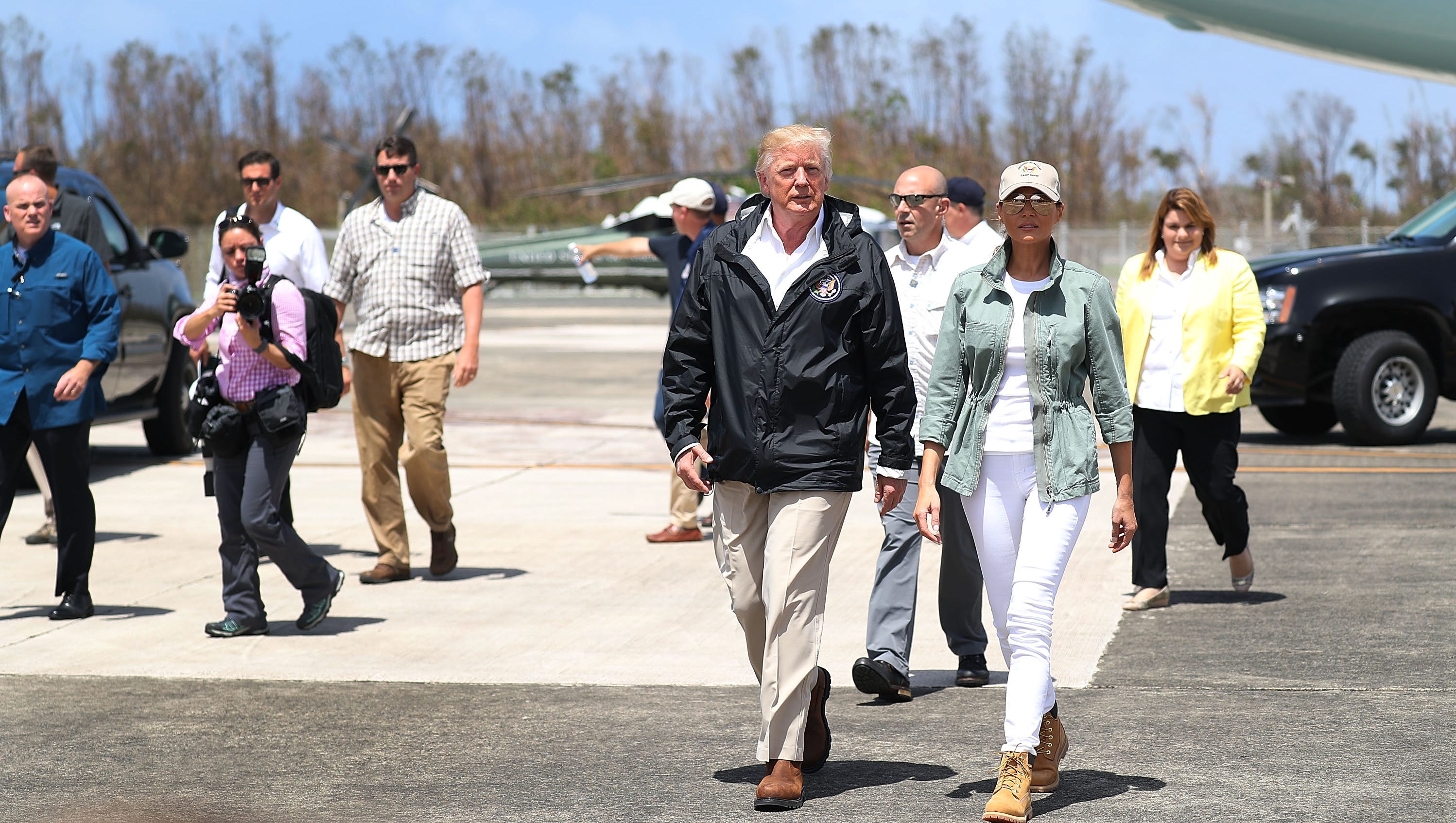 melania trump timberland
