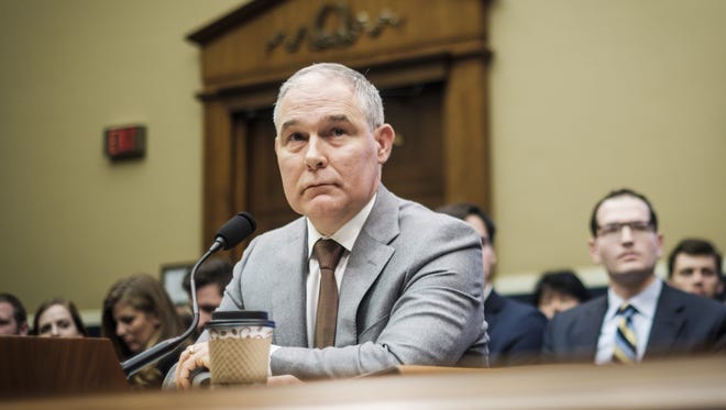 Environmental Protection Agency Administrator Scott Pruitt testifies before the House Energy and Commerce Committee on Dec. 7, 2017, in Washington.