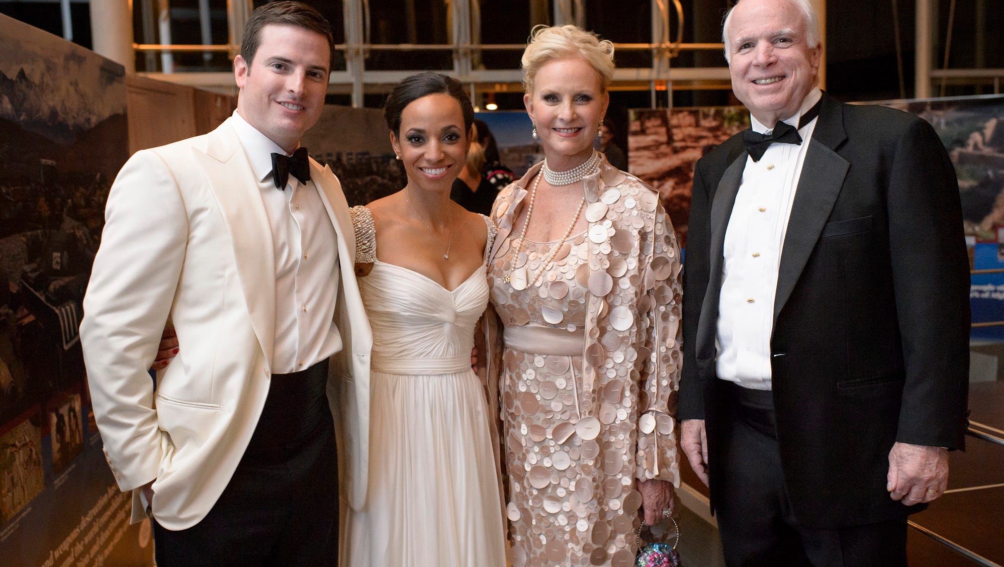 Jack (from left), Renee, Cindy and John McCain are