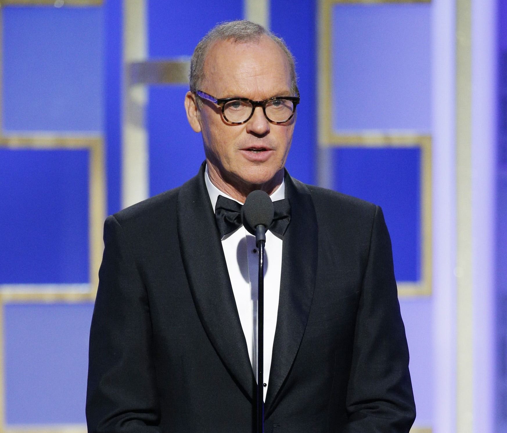 While presenting onstage at the Golden Globe Awards, Michael Keaton accidentally combined the names of two films that have predominantly black casts.