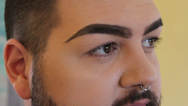 Chase Gilbert of Titusville is known for his bold eyebrows.