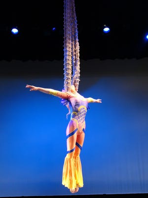 Cirque D’Or includes a combination of acrobats, aerialists and other stunt performers.