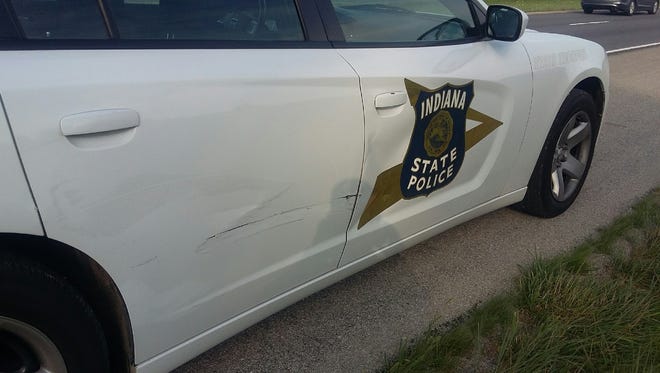 Indiana State police car